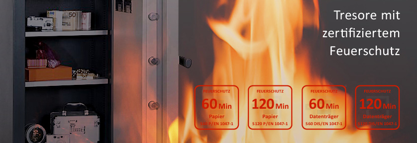 Tresore mit Feuerschutz Tresore mit Feuerschutz