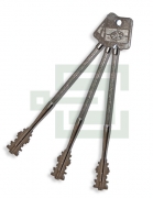 3x FAS Tresorschlüssel im Set 140mm lang für S&G Sargent & Greenleaf für 6880 Tresorschloss