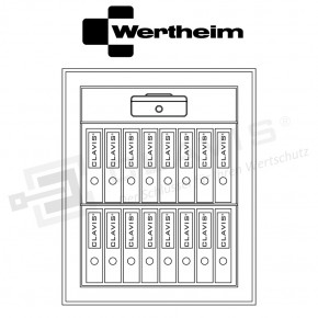 Wertheim Wertschutzschrank EWS1000KB Widerstandsgrad 5 KB (V KB) nach EN 1143-1