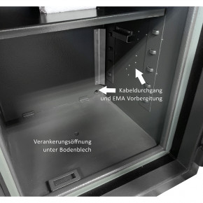 AiO Tresor VdS III EN 1143-1 +Elektronik +Notschlüssel +Feuerschutz, 300 kg